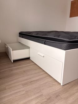 Queen ikea bed 150 (no mattress)