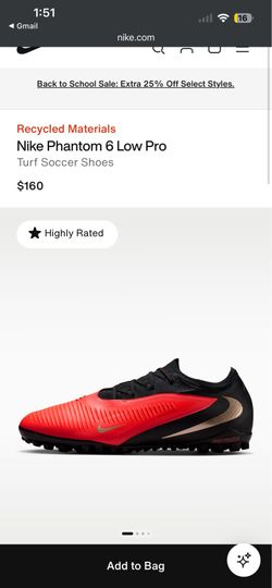 Nike phantom 6 low pro turf