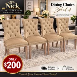 4 dining chairs