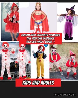 HALLOWEEN COSTUMES FOR KIDS AND ADULTS ( CUSTOM MADE ) WITH TIME IN ADVANCE NOTICE ( PRICES DEPENDING UPON CUSTUME ) 🎃