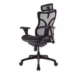 WorkPro Warrior 212 HighBack Chair with Headrest, Black