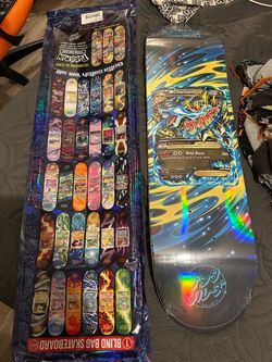 Santa Cruz x Pokémon Blue Charizard Skateboard Deck