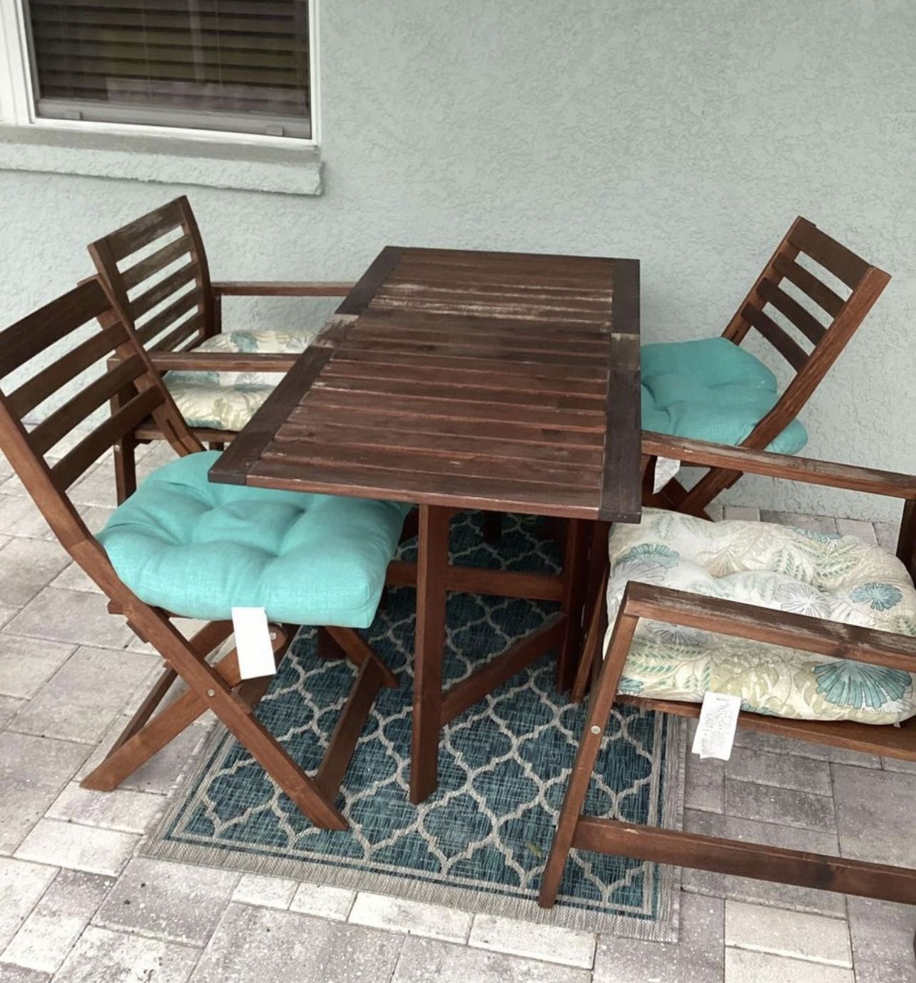 ikea teak outdoor patio set - ikea Applaro table set - FCFS