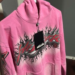 Hellstar Flame Sweatpants/Hoodie Pink