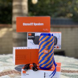 Portable Bluetooth Speaker *Orange/Blue*Radio Function*Waterproof*TG117*HIFI Stereo*Outdoor