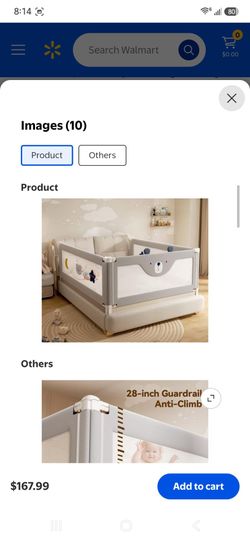 3-Piece Baby Bed Rail Guard for Toddlers with No-Drill Design, Thickened Bed Rails for Queen Size Bed for Toddlers & Kids, Child Safety Side Railings