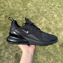 Nike Air Max 270 ‘Triple Black’ Running Shoes AH8050-005 Mens Size 9