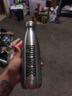Pink water bottle