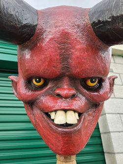 Stylized Hellboy Sculpture Pop