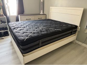 Bed frame mattress and box