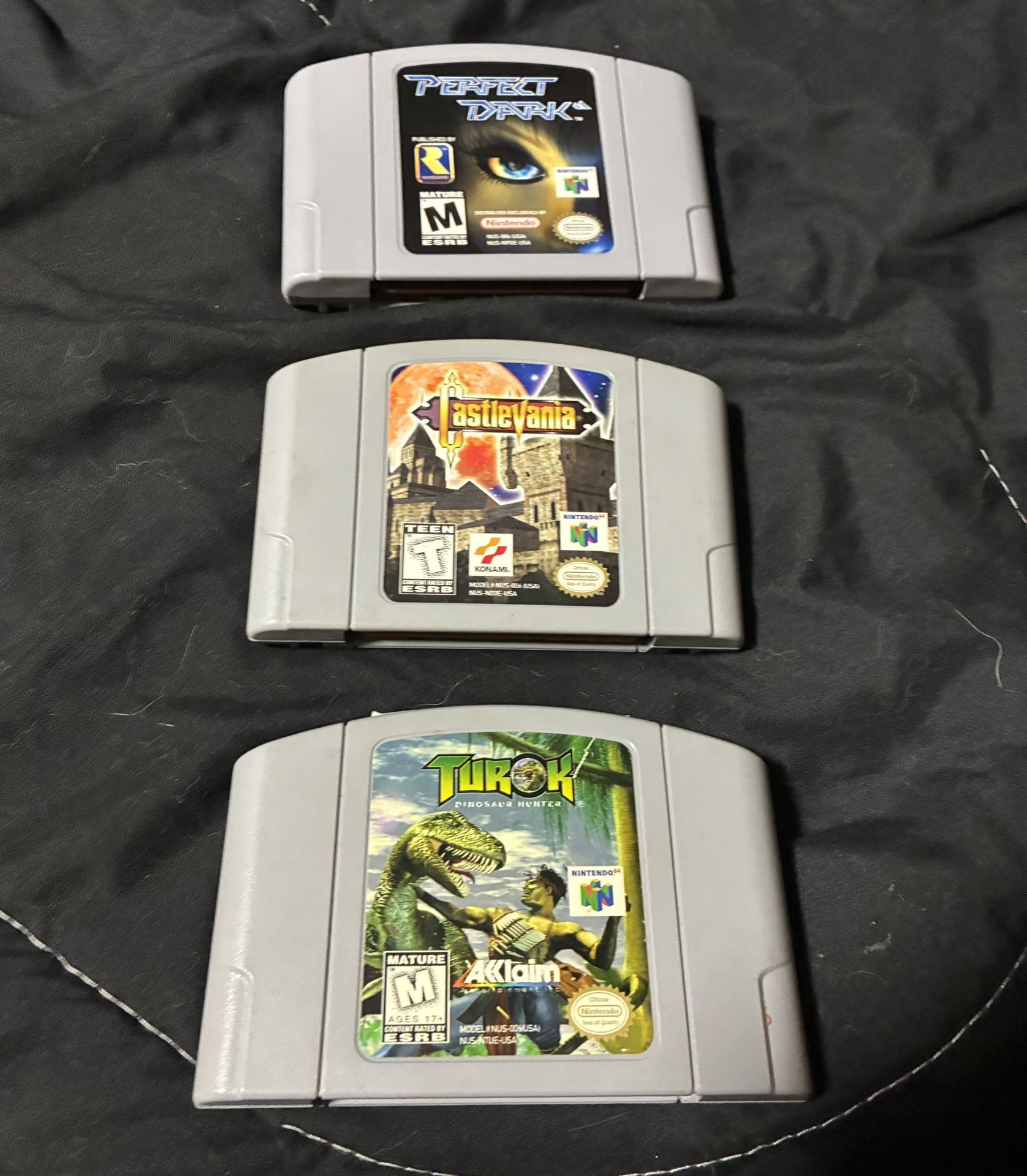 Nintendo 64 Games (Perfect Dark, Castlevania, Turok)