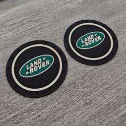 Brand New 2PCS LANDROVER Rubber Car Cup Holder Pad Water Cup Slot Non-Slip Mat Universal