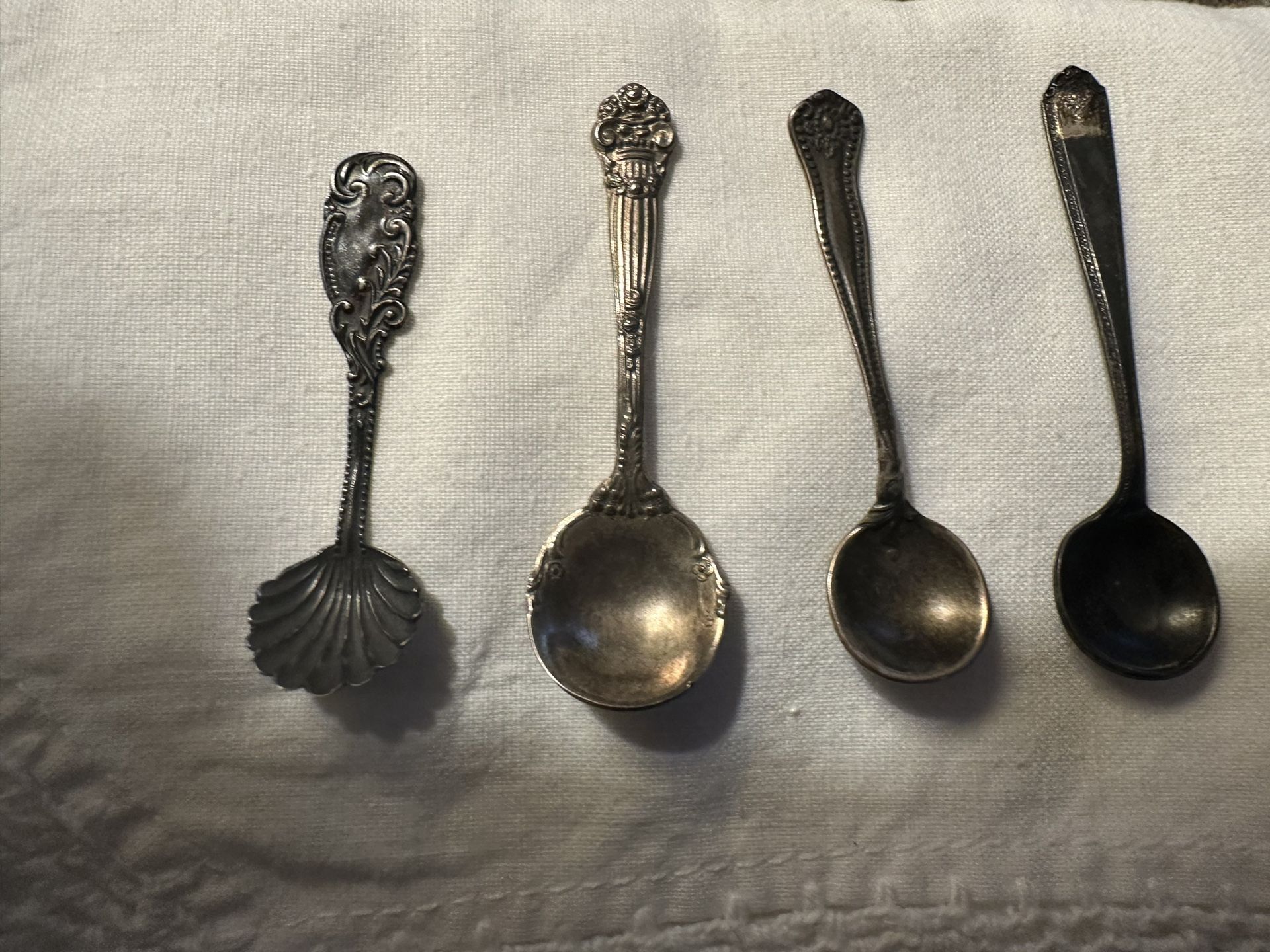 Vintage Sterling Silver Salt Spoons