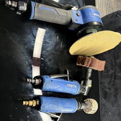 Kobalt (1- 6 Inch Dual Action Sander /1 Pro Rotary Grinder/ 1/4 Inch Angle Die Grinder