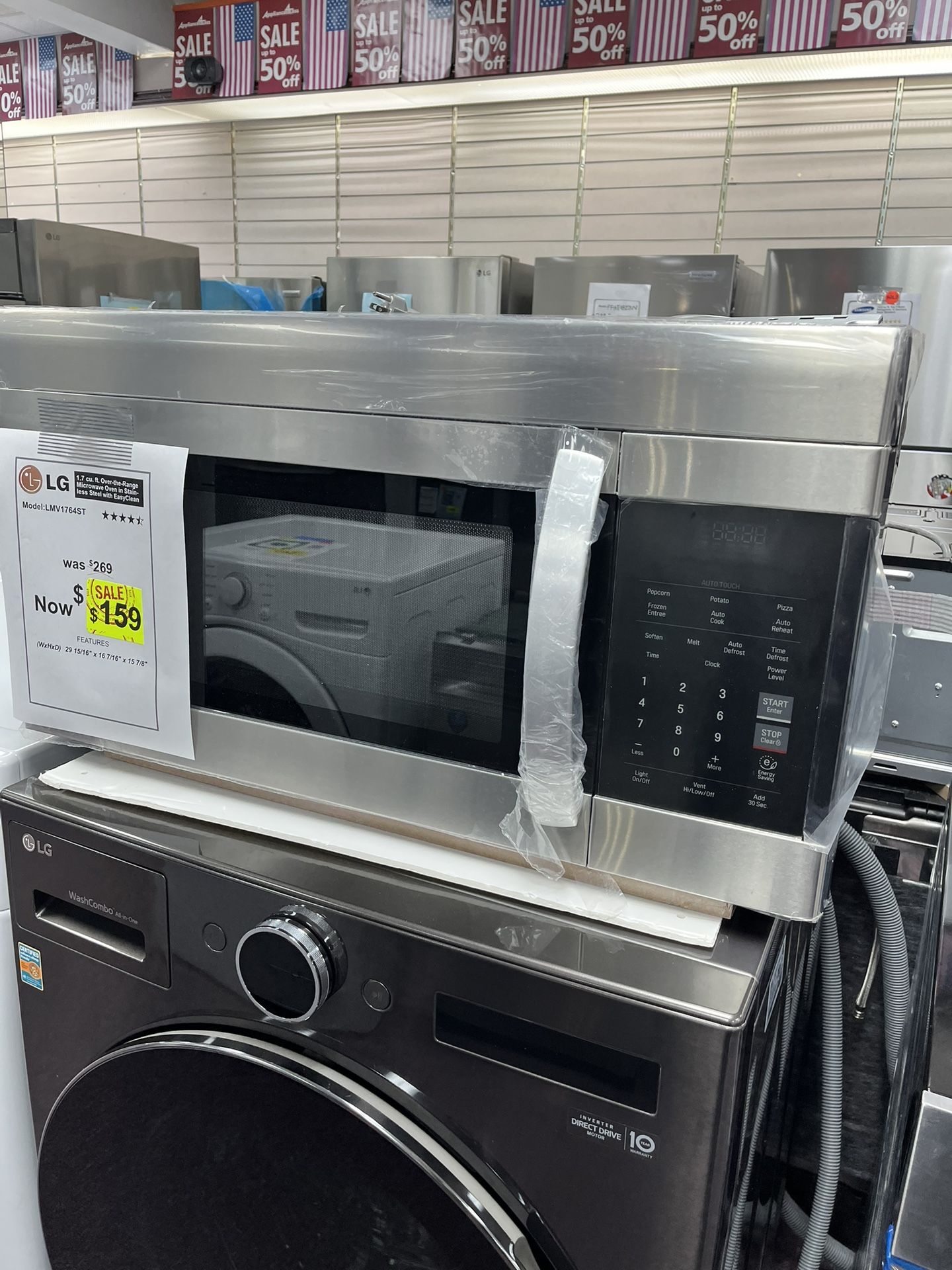 Microwave, LG New Scratch And Dents With Warranty, 1.7 Cb Ft