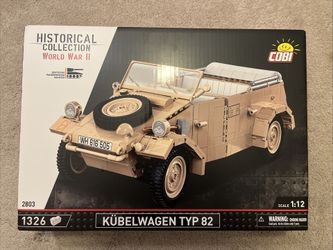 Cobi Historical Collection #2803 WWII Kübelwagen Typ 82 1:12 1326pc