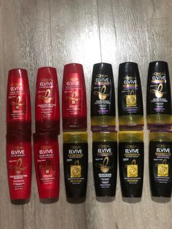 Lot of 12 loreal Elvive Shampoo & Conditioner