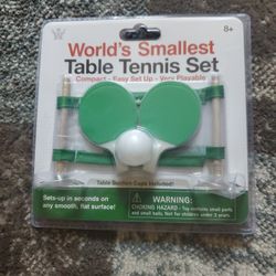 Worlds Smallest Table Tennis Set