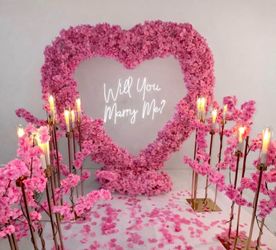 ✨ Create a memorable moment with one of our beautiful proposal setups!