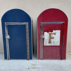 VINTAGE BARN CABINETS, HORSE STABLE STORAGE, ESTATE SALVAGE