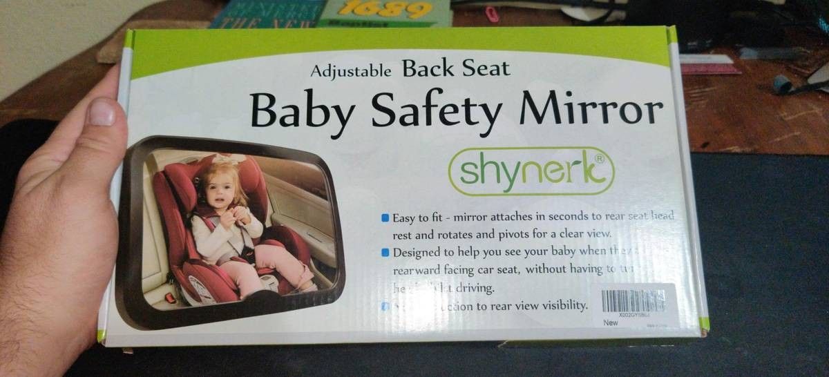 Shynerk Baby Car Mirror, Safety Car Seat Mirror for Rear Facing Infant

