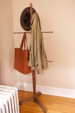 Free Standing Wooden Coat Rack