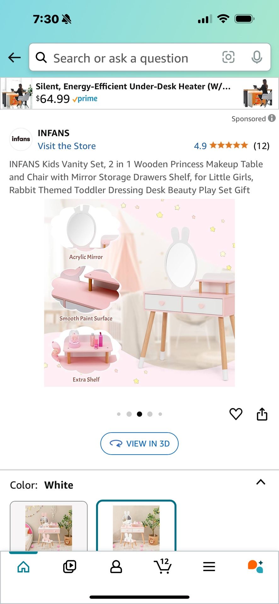 Toddler Vanity