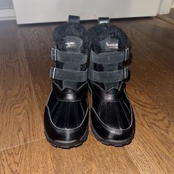 NEW Koolaburra by Ugg Womans Imree Moto Black Waterproof Insulated Boots, 6M