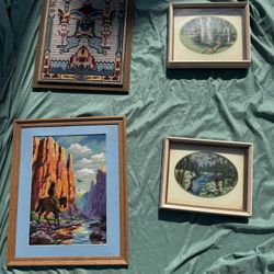 Vintage Goblin Needle Point Art Bundle 