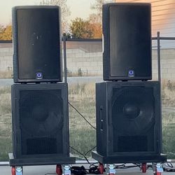 Peavey 15” Subs & 12” Turbosound Milan