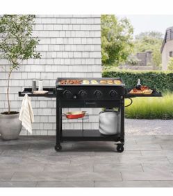 Members Mark 4-Burner Gas Griddle with Cover Brand New In Box