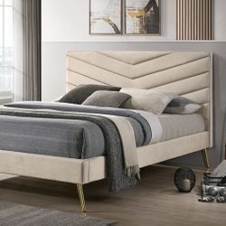 Queen Size Frame And Mattress