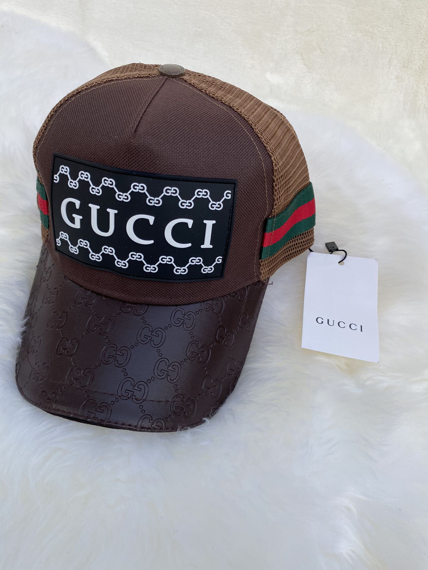 Brown Gucci hat $50