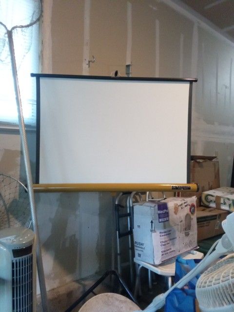 Antique Movie Screen Projector Screen In Great Condition