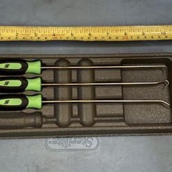 Snap-on Tools 3 pc Instinct® Soft Grip Long Pick Set (Green)