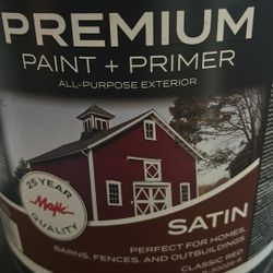 Premium Paint And Primer- 2 Gallons Satin NEW