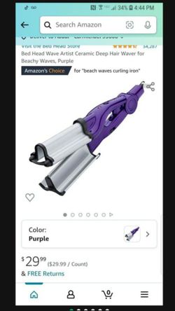 Bed Head Tourmaline Wave Artist Deep Waver | Combat Frizz and Add Massive Shine for Beachy Waves, (Purple

