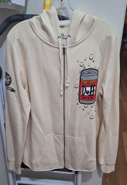 Duff Beer Zip-Up Hoodie Sweatshirt