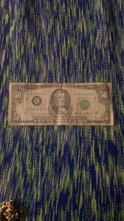 US $50 Bill Older Series