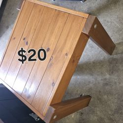 Wood End Table 