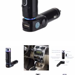 Brand new in box. (Several available)  Car Bluetooth FM Transmitter Wireless MP3 Radio Adapter Car Kit USB Charger. (Hablamos español) Basically a plu
