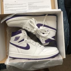 Jordan 1 Purple Metallic Brand New Size 8.5W