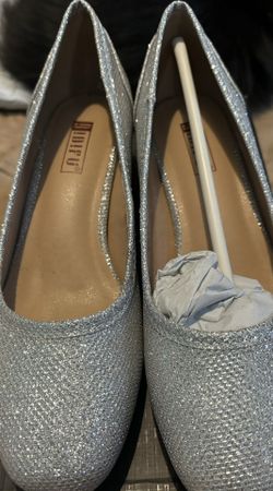 Silver Glitter Size 5.5 Heels