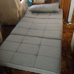 Space Saving Extra Bed! Folding Ottoman Sofa Bed (Twin Size)