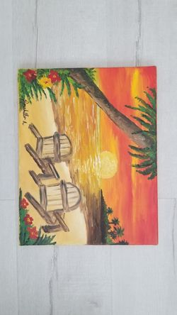 Hawaii paint 14x11in