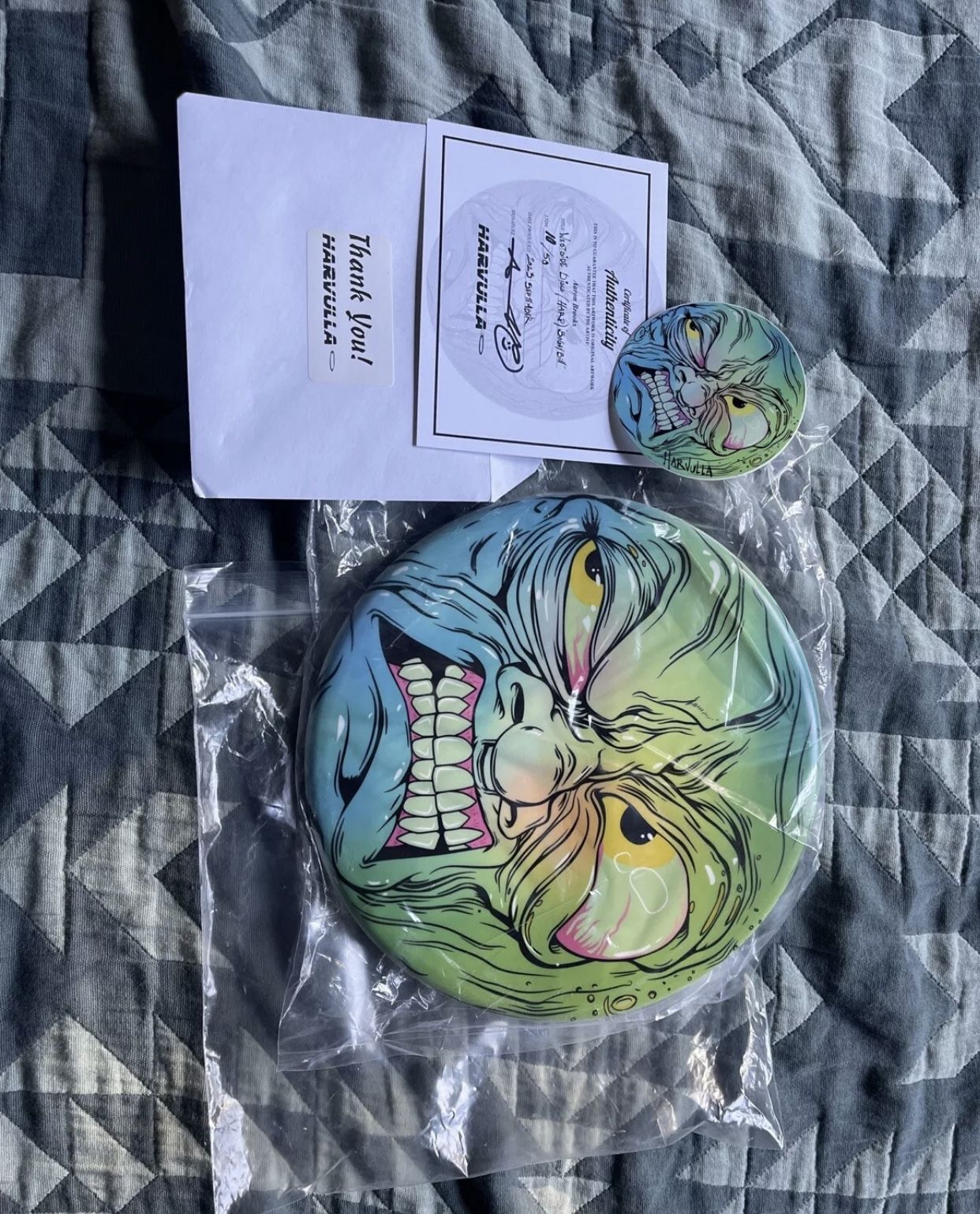 West side Disc (HARP) “Bogey Bill” LTD 10/50 Abrooksart W/ Autograph