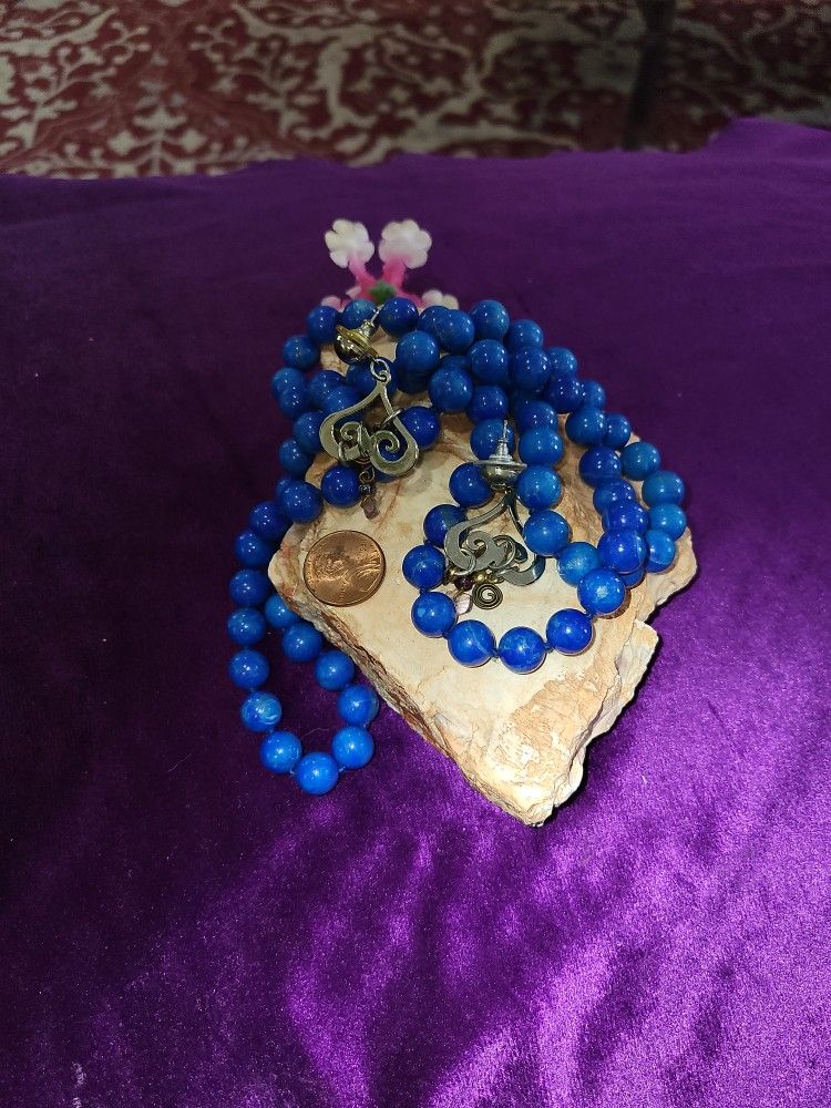 Gorgeous Royal Blue Bead Set
