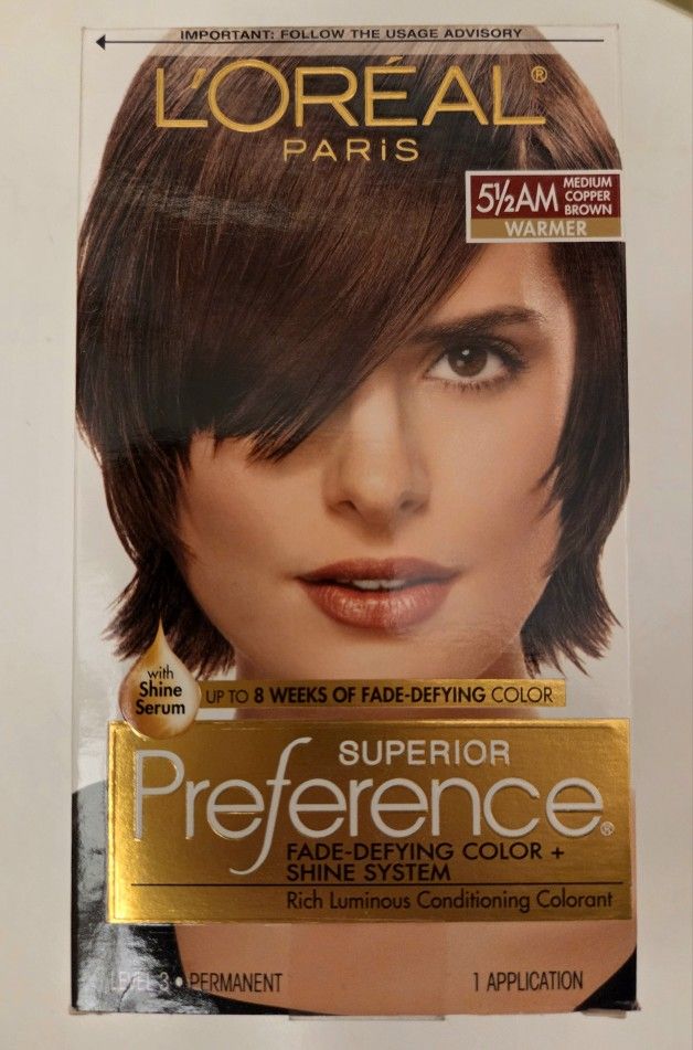 Loreal Paris Superior Preference 5-1/2AM Medium Copper Brown