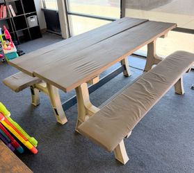 2 custom convertible bench to tables