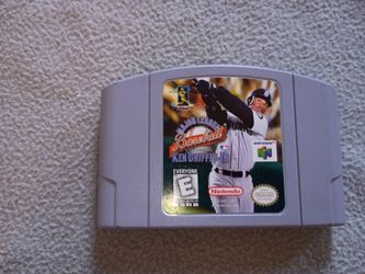 N64 major league baseball ken griffey jr